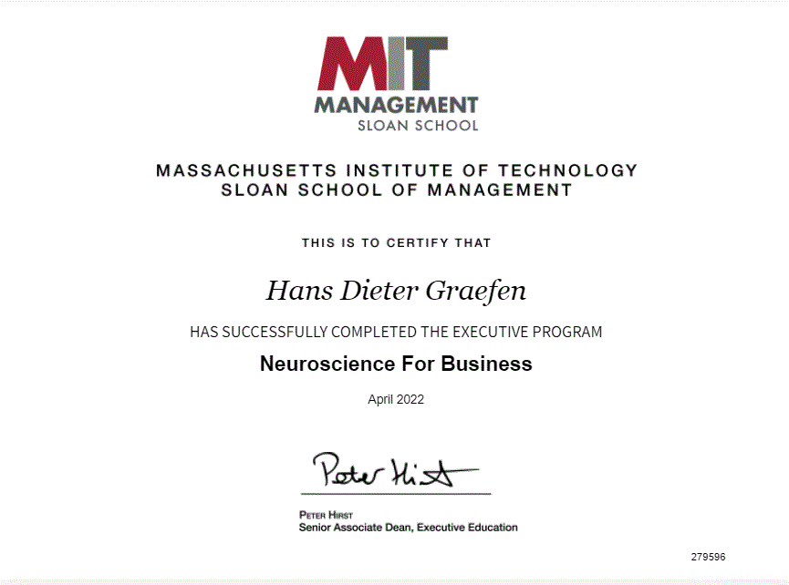 MIT Certificate